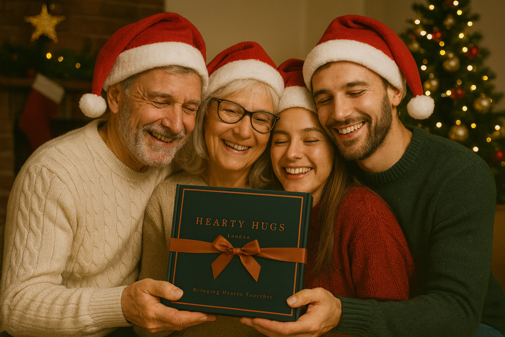 Hearty Hugs Luxury Christmas & New Year Chocolate Gift Box – 20 Premium Assorted Chocolates (Prestige Teal)