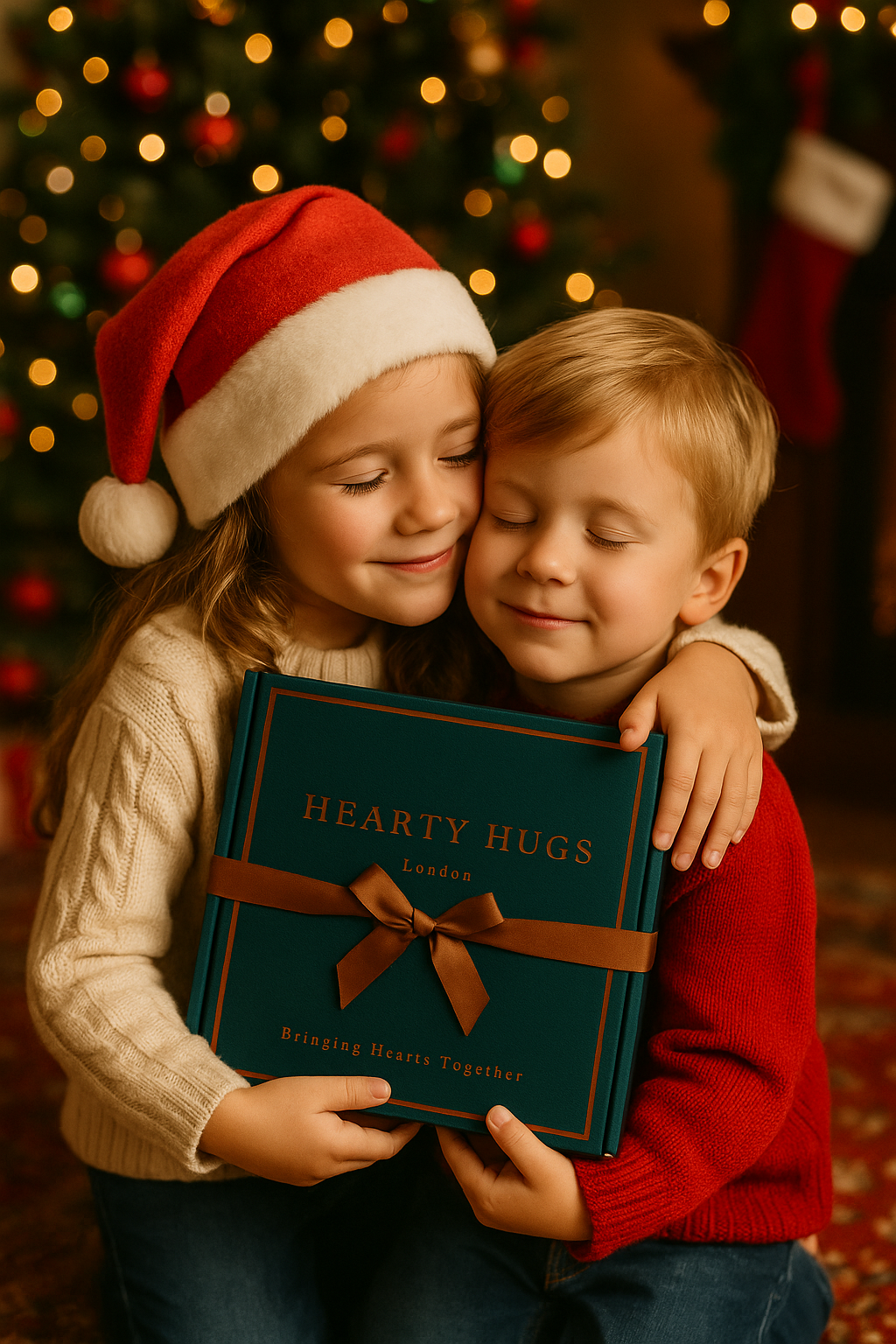 Hearty Hugs Luxury Christmas & New Year Chocolate Gift Box – 20 Premium Assorted Chocolates – Festive Chocolate Hamper Gift for Her & Him (Prestige Teal)