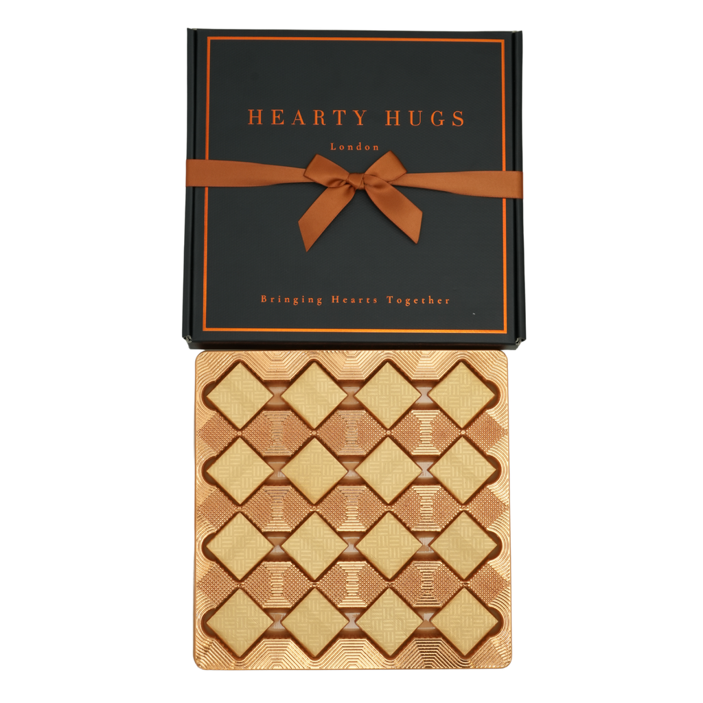 Hearty Hugs Luxury Chocolate Gift Box Hamper | 20 Premium Assorted Chocolates | Sweet Treat Chocolate Gift Box for Her & Him | Christmas, Birthday, Anniversary, Thank You, Get Well Soon Chocolate Gift (Prestige Teal)