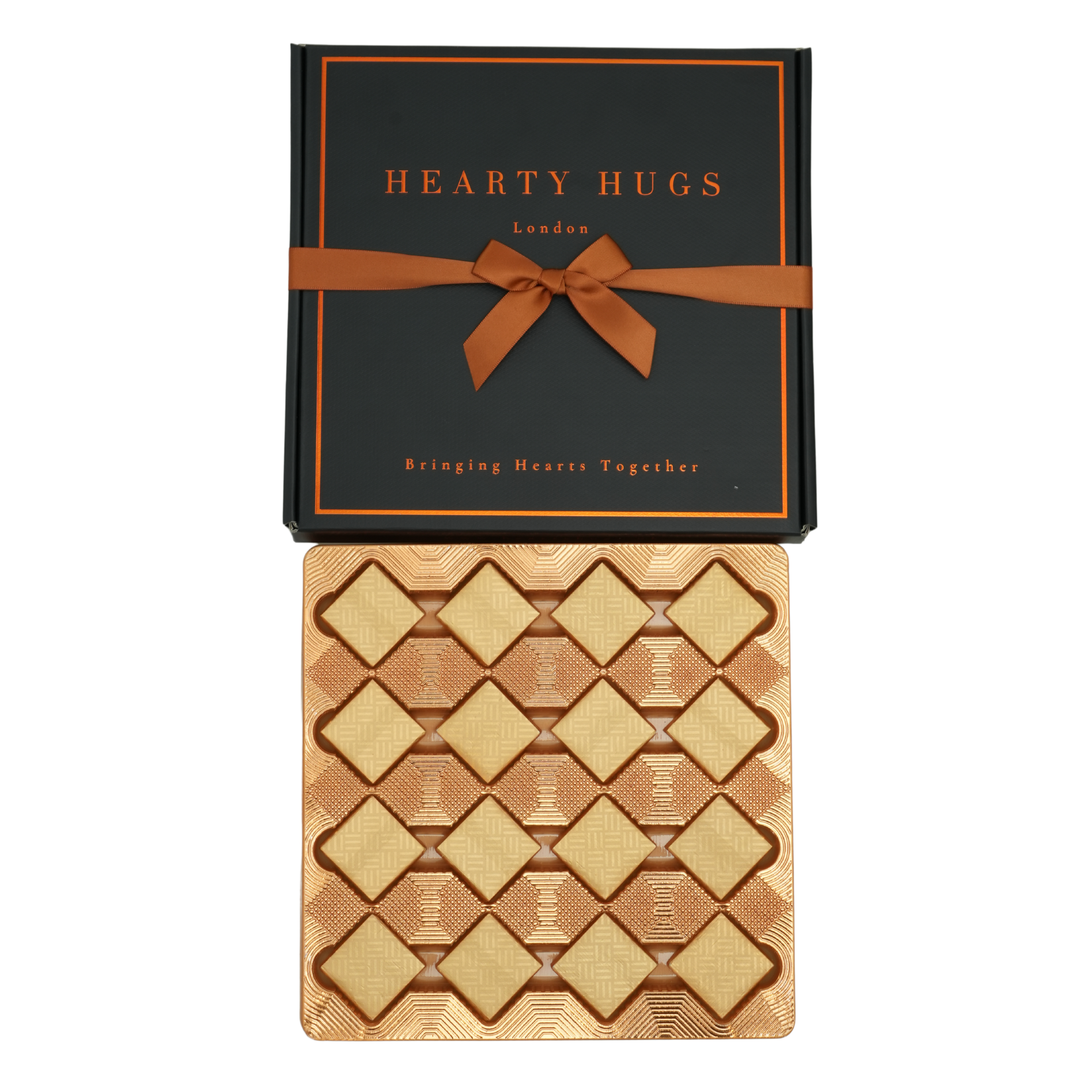 Hearty Hugs Luxury Chocolate Gift Box Hamper | 20 Premium Assorted Chocolates | Sweet Treat Chocolate Gift Box for Her & Him | Christmas, Birthday, Anniversary, Thank You, Get Well Soon Chocolate Gift (Prestige Teal)