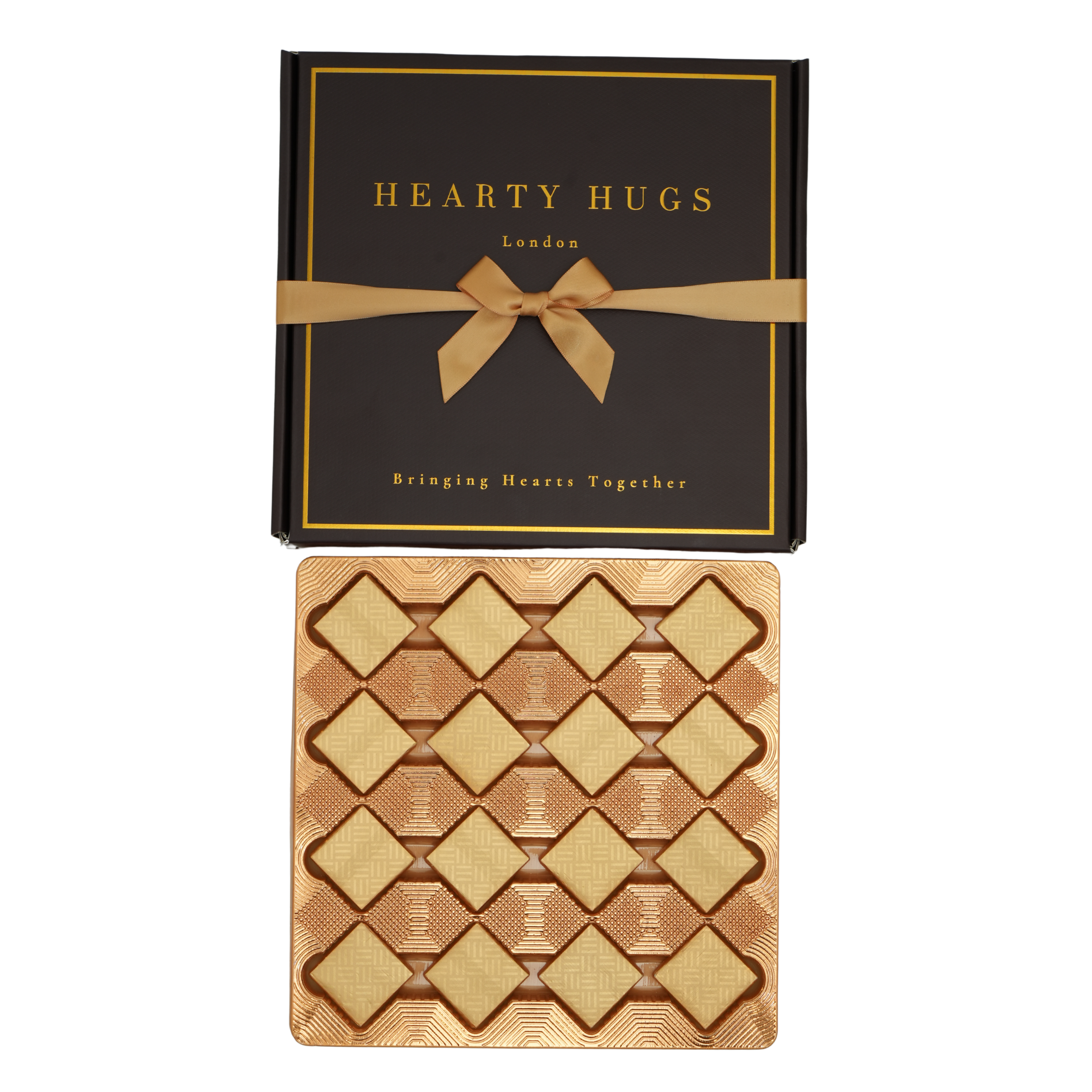 Hearty Hugs Luxury Chocolate Gift Box Hamper | 20 Premium Assorted Chocolates | Sweet Treat Chocolate Gift Box for Her & Him | Christmas, Birthday, Anniversary, Thank You, Get Well Soon Chocolate Gift (Imperial Burgundy)
