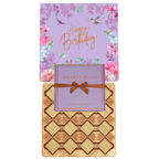 Hearty Hugs Luxury Birthday Chocolate Gift Box – 20 Premium Assorted Chocolates – Premium Chocolate Hamper Gift for Her & Him (Crown Purple)