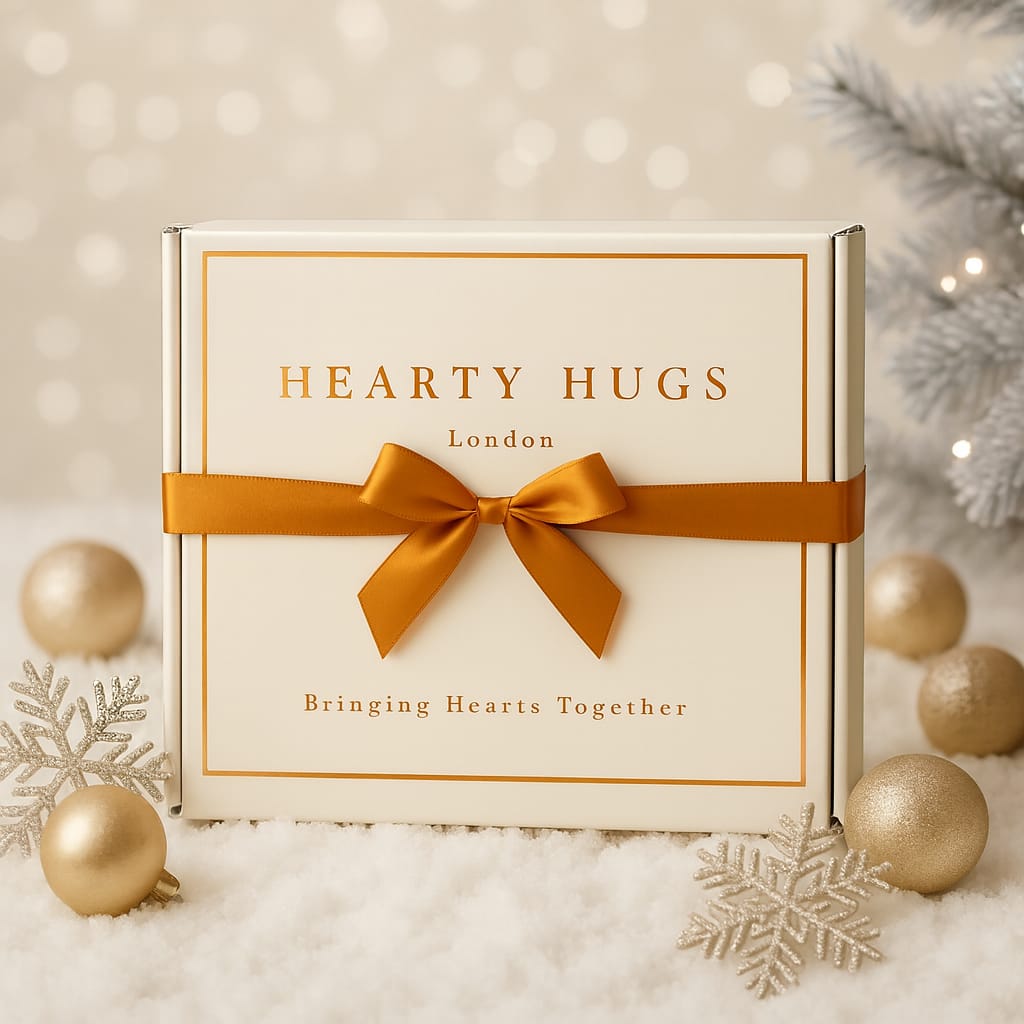 Hearty Hugs Luxury Chocolate Gift Box Hamper | 20 Premium Assorted Chocolates | Sweet Treat Chocolate Gift Box for Her & Him | Christmas, Birthday, Anniversary, Thank You, Get Well Soon Chocolate Gift (Royal Ivory)
