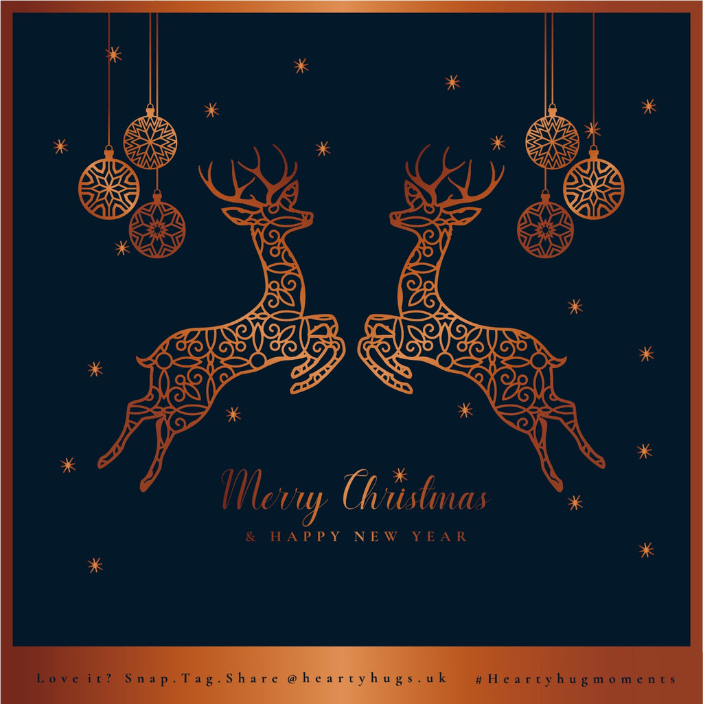 Hearty Hugs Luxury Christmas & New Year Chocolate Gift Box – 20 Premium Assorted Chocolates (Prestige Teal)