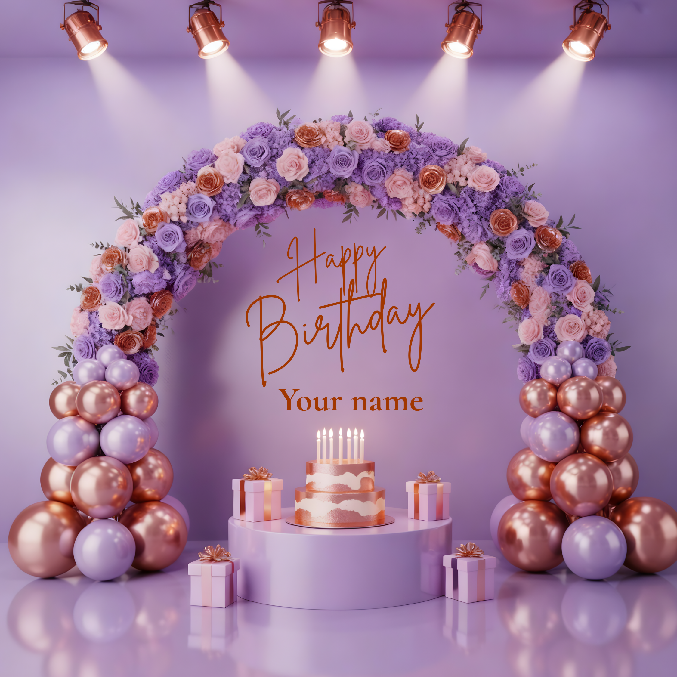 Hearty Hugs Luxury Personalized Birthday Chocolate Gift Box – 20 Premium Assorted Chocolates – Premium Chocolate Hamper Gift for Her & Him (Crown Purple)